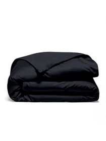 Детское постельное белье сатин в кроватку BLACK Cosas модель 00Satin_Black_El80-Black_140 Фото