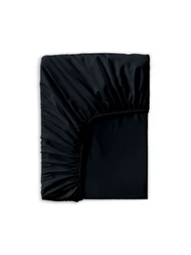 Детское постельное белье сатин в кроватку BLACK Cosas модель 00Satin_Black_El80-Black_140 Фото