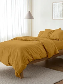 Детское постельное белье в кроватку CURCUMA Cosas модель Ranfors16_Mustard_El80-Mustard_140 Фото