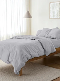 Дитяча постільна білизна в ліжечко SMOKY Cosas модель Ranfors52_Grey_El80-Grey_140 Фото