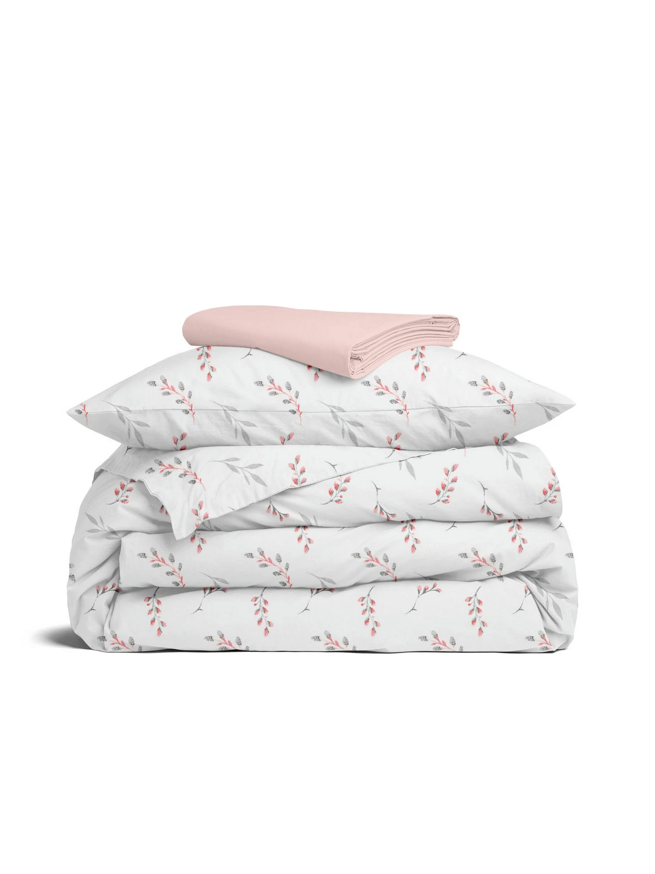 Детское постельное белье в кроватку PINE BRANCHLETS Cosas модель BudRoseGray_40Rose_140 Фото