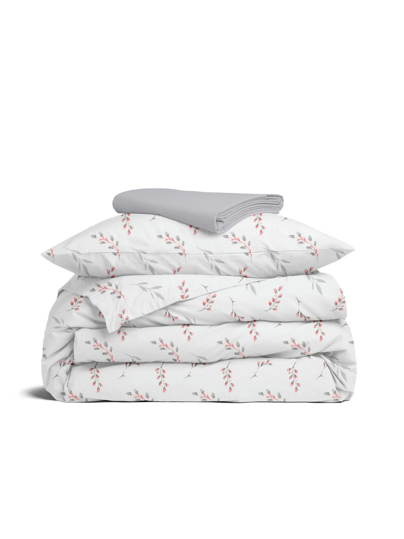Детское постельное белье в кроватку PINE BRANCHLETS Cosas модель BudRoseGray_52Grey_140 Детское постельное белье в кроватку PINE BRANCHLETS Cosas модель BudRoseGray_52Grey_140 Фото