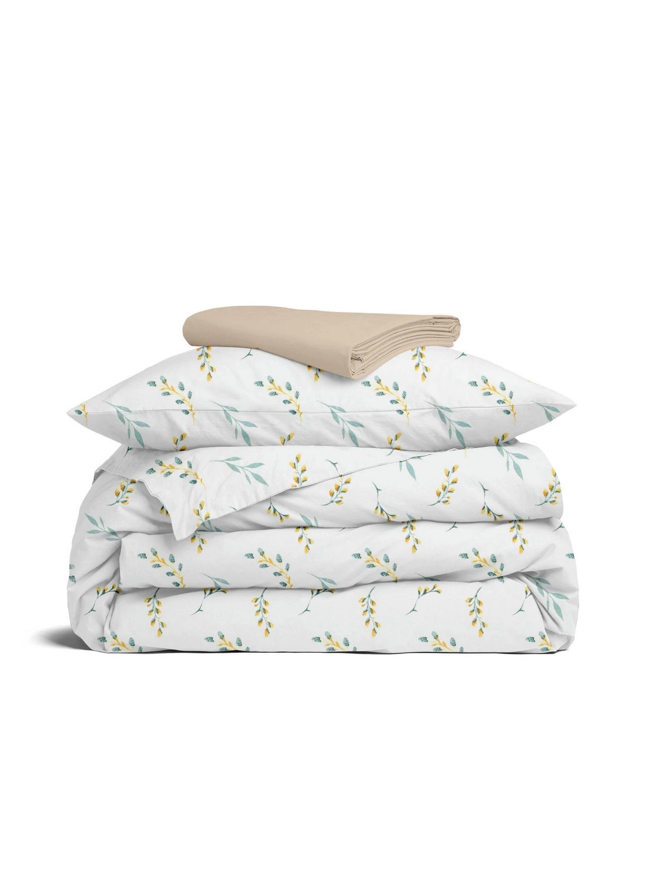 Детское постельное белье в кроватку PINE BRANCHLETS Cosas модель BudYellowMint_12Magnolia_140 Детское постельное белье в кроватку PINE BRANCHLETS Cosas модель BudYellowMint_12Magnolia_140 Фото