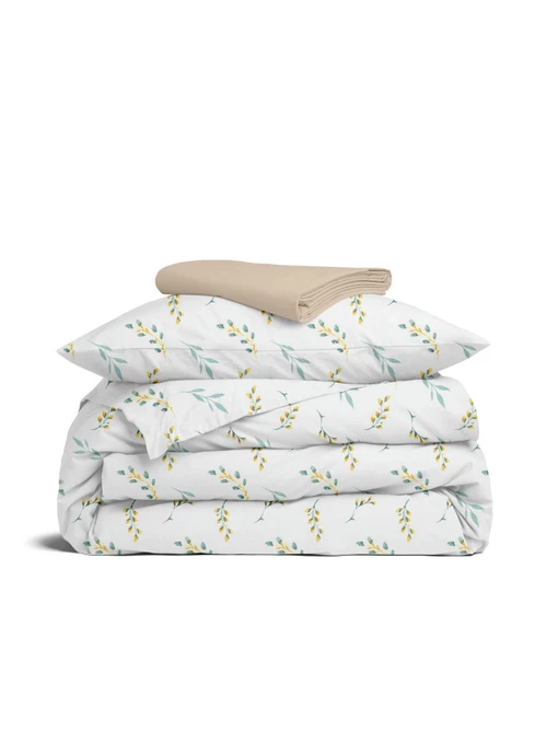 Дитяча постільна білизна в ліжечко PINE BRANCHLETS Cosas модель BudYellowMint_12Magnolia_140 Фото