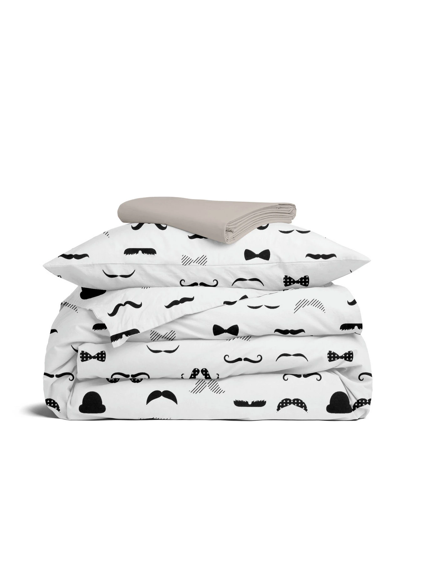 Дитяча постільна білизна в ліжечко MUSTACHE Cosas модель ChaplinFashion_El80-84Quartz_140 Фото
