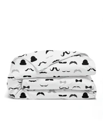 Дитяча постільна білизна в ліжечко MUSTACHE Cosas модель ChaplinFashion_El80-84Quartz_140 Фото