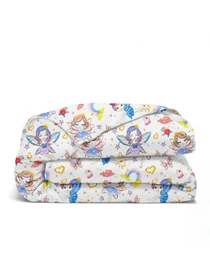 Детское постельное белье в кроватку FAIRIES Cosas модель FairiesLoveRainbow_40Rose_140 Фото
