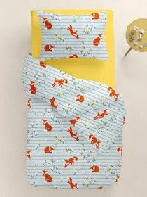 Детское постельное белье в кроватку FOX Cosas модель FoxFlowersLineSky_99Summer_140 Фото