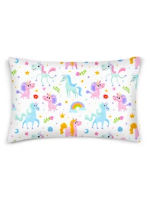 Детское постельное белье в кроватку UNICORNS Cosas модель UnicornFunnyColor_68Sky_140 Фото
