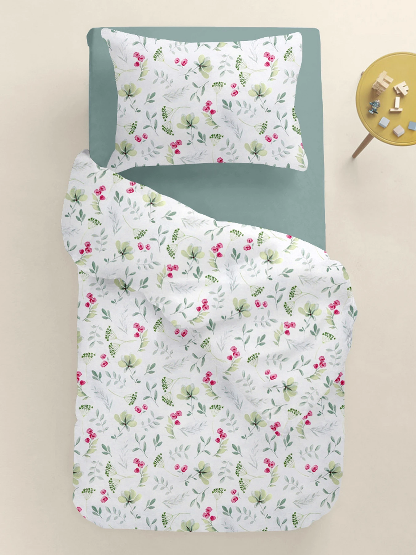 Детское постельное белье в кроватку SUMMER FLOWERS Cosas модель FlowersMeadowGreenRose_104Ashmint_140 Детское постельное белье в кроватку SUMMER FLOWERS Cosas модель FlowersMeadowGreenRose_104Ashmint_140 Фото