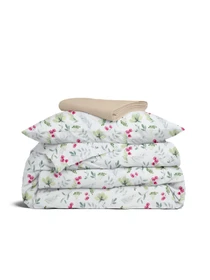 Дитяча постільна білизна в ліжечко SUMMER FLOWERS Cosas модель FlowersMeadowGreenRose_12Magnolia_140 Фото