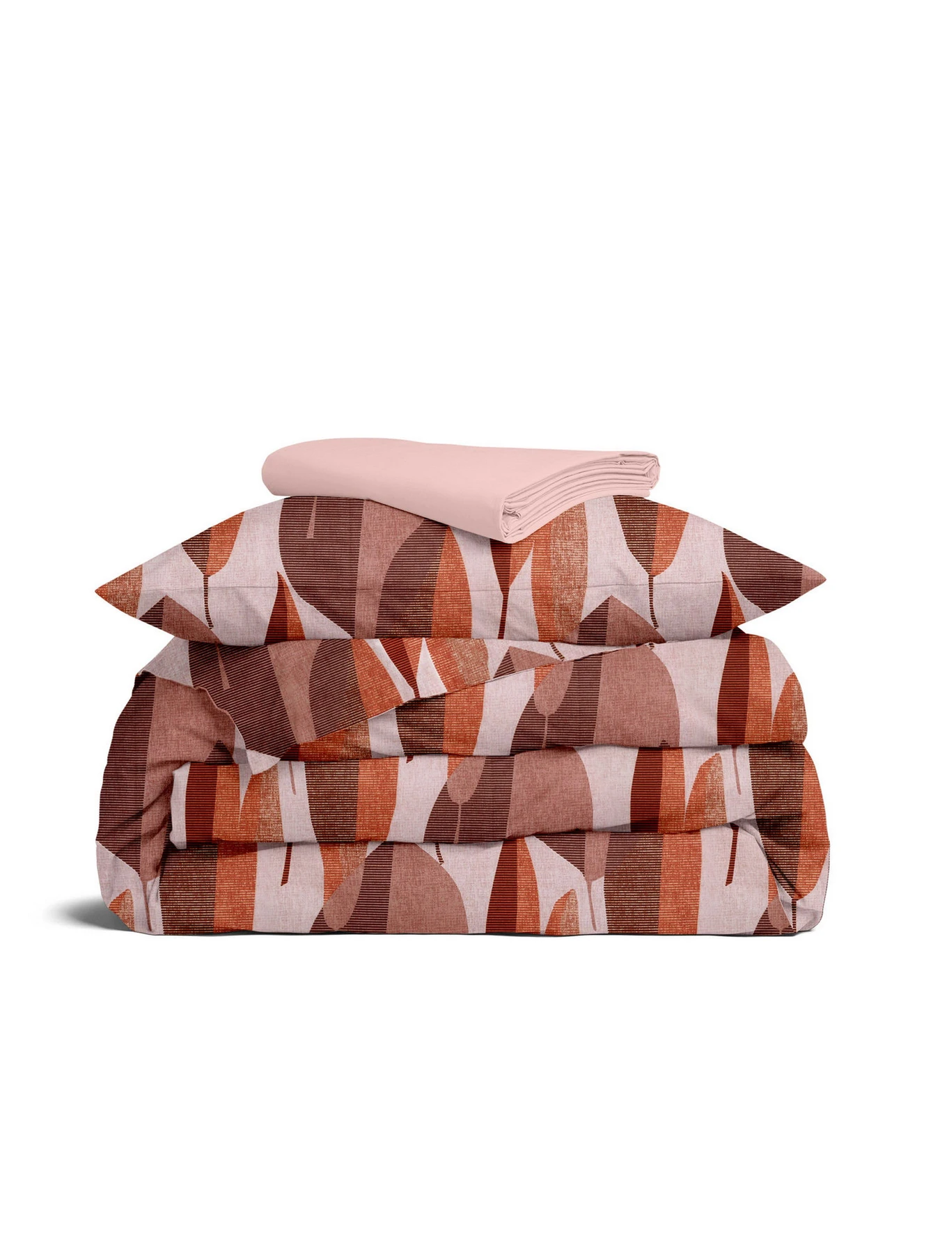 Дитяча постільна білизна в ліжечко LEAFS Cosas модель LeafTerrakotBeige_40Rose_140 Дитяча постільна білизна в ліжечко LEAFS Cosas модель LeafTerrakotBeige_40Rose_140 Фото