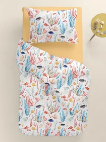 Дитяча постільна білизна в ліжечко CORAL REEF Cosas модель SeaReefColor_11Honey_140 Фото