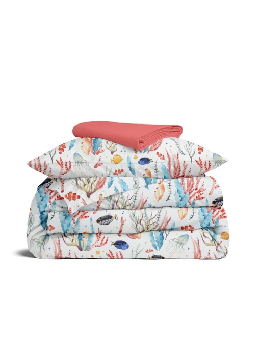 Дитяча постільна білизна в ліжечко CORAL REEF Cosas модель SeaReefColor_43Rosette_140 Фото