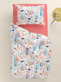 Детское постельное белье в кроватку CORAL REEF Cosas модель SeaReefColor_43Rosette_140 Фото