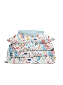 Дитяча постільна білизна в ліжечко CORAL REEF Cosas модель SeaReefColor_58LightBlue_140 Фото