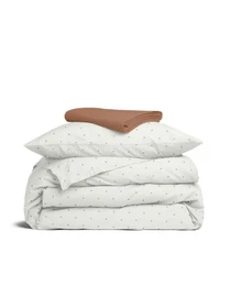 Дитяча постільна білизна в ліжечко MINI DOTS Cosas модель DotsChocoMilk_13Caramel_140 Фото