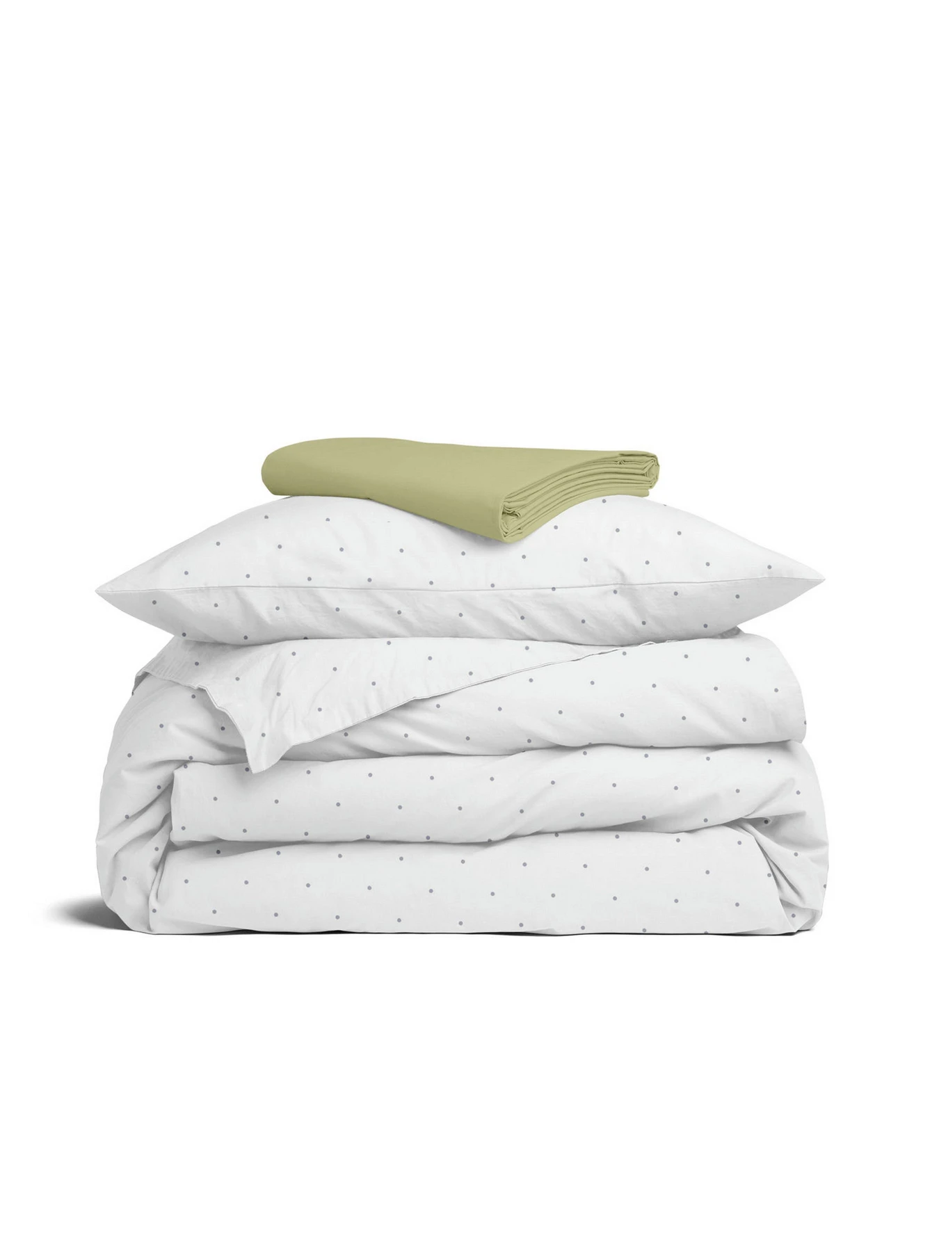 Детское постельное белье в кроватку MINI DOTS Cosas модель DotsGreyMiniWhite_78Olive_140 Детское постельное белье в кроватку MINI DOTS Cosas модель DotsGreyMiniWhite_78Olive_140 Фото