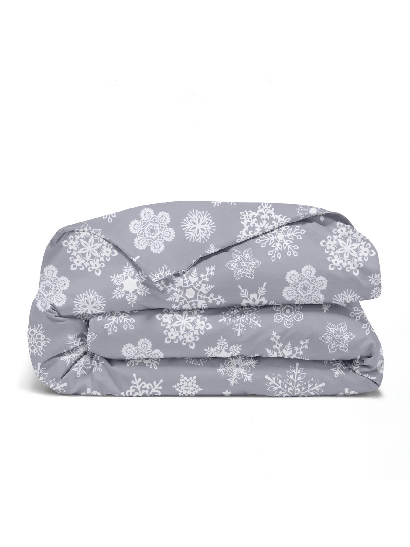 Дитяча постільна білизна в ліжечко SNOWFLAKES Cosas модель SnowflakesWhiteGrey_White_140 Фото