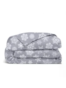 Дитяча постільна білизна в ліжечко SNOWFLAKES Cosas модель SnowflakesWhiteGrey_White_140 Фото