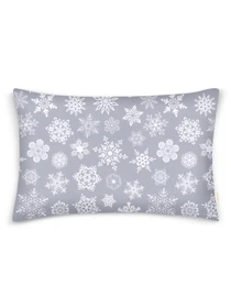 Дитяча постільна білизна в ліжечко SNOWFLAKES Cosas модель SnowflakesWhiteGrey_White_140 Фото