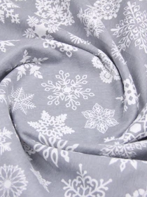 Дитяча постільна білизна в ліжечко SNOWFLAKES Cosas модель SnowflakesWhiteGrey_White_140 Фото