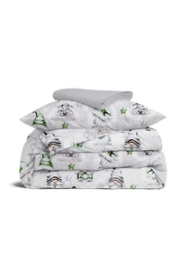 Детское постельное белье в кроватку NEW YEAR GNOMES Cosas модель GnomesGreenGrayGray_52Grey_140 Фото