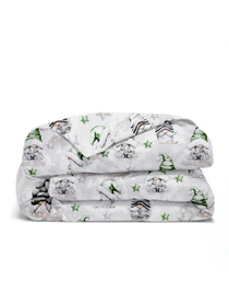 Детское постельное белье в кроватку NEW YEAR GNOMES Cosas модель GnomesGreenGrayGray_70Lime_140 Фото