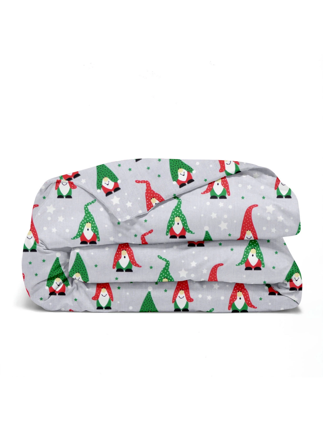 Дитяча постільна білизна в ліжечко NEW YEAR GNOMES Cosas модель GnomesRedGreenGray_78Olive_140 Фото