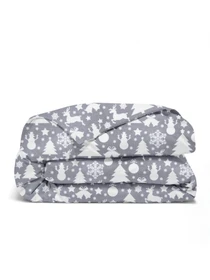 Детское постельное белье в кроватку CHRISTMAS TOYS Cosas модель NewYearTinselWhiteGray_01White_140 Фото