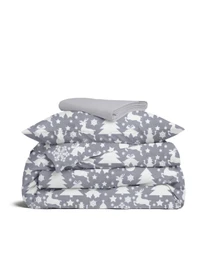 Дитяча постільна білизна в ліжечко CHRISTMAS TOYS Cosas модель NewYearTinselWhiteGray_52Grey_140 Фото