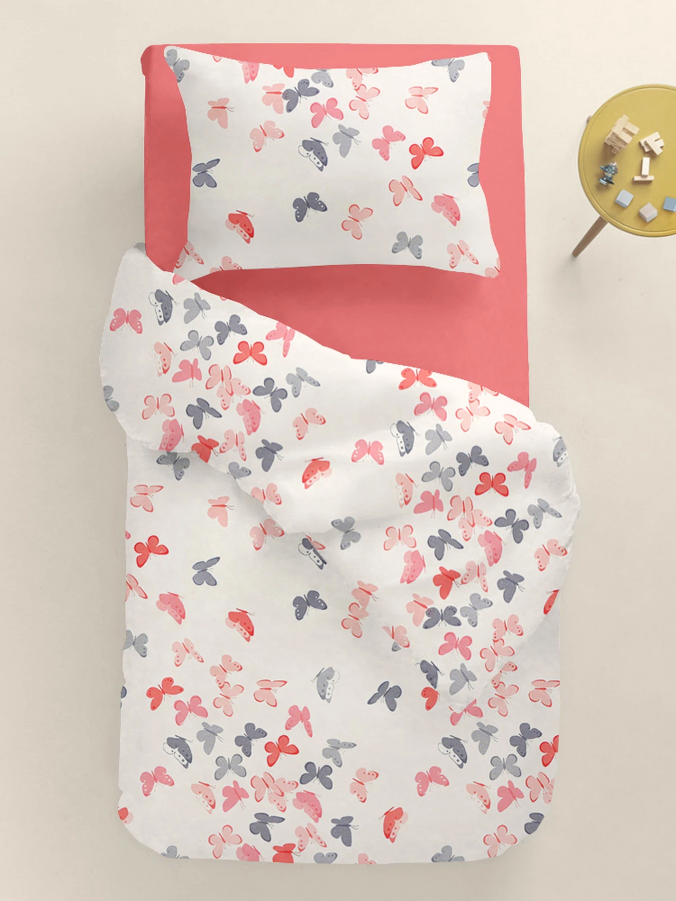 Детское постельное белье в кроватку BUTTERFLY SC8 Cosas модель ButterfliesRoseRedGray_El80-43Rosette_140 Детское постельное белье в кроватку BUTTERFLY SC8 Cosas модель ButterfliesRoseRedGray_El80-43Rosette_140 Фото
