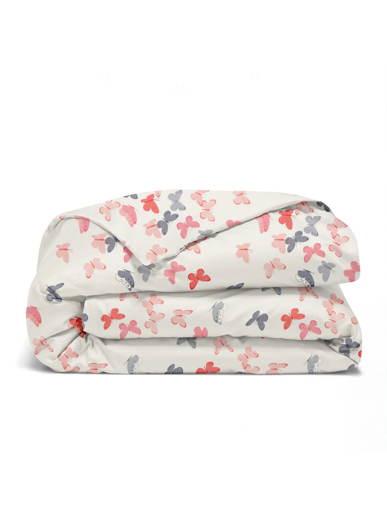 Дитяча постільна білизна в ліжечко BUTTERFLY SC9 Cosas модель ButterfliesRoseRedGray_08Beige_140 Фото