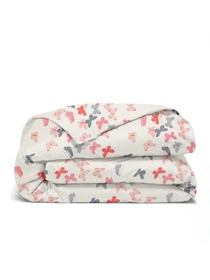 Дитяча постільна білизна в ліжечко BUTTERFLY SC9 Cosas модель ButterfliesRoseRedGray_08Beige_140 Фото