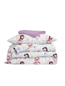Детское постельное белье в кроватку FAIRIES Cosas модель FairiesFlowersRose_El80-46Camellia_140 Фото