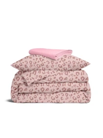 Детское постельное белье фланель в кроватку PASTEL LEOPARD Cosas модель Flannel_GepardejBeige_16Bubble_140 Фото
