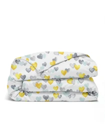 Дитяча постільна білизна в ліжечко LOVE Cosas модель LoveYellowMintGrey_66Nevada_140 Фото