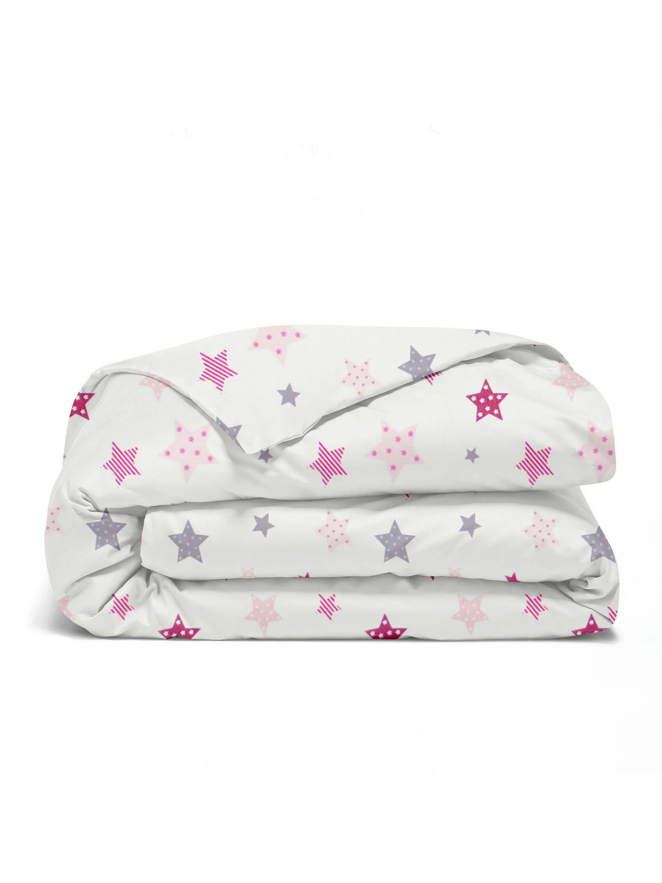 Детское постельное белье в кроватку PINK STARS Cosas модель StarCarnivalRoseGrey_34Bubble_140 Фото