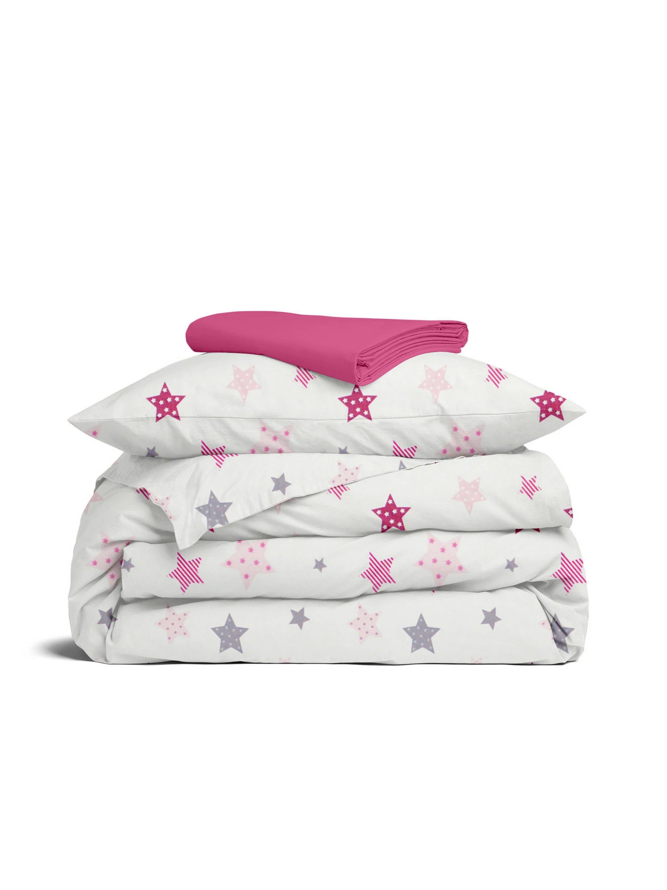 Детское постельное белье в кроватку PINK STARS Cosas модель StarCarnivalRoseGrey_36Candy_140 Фото