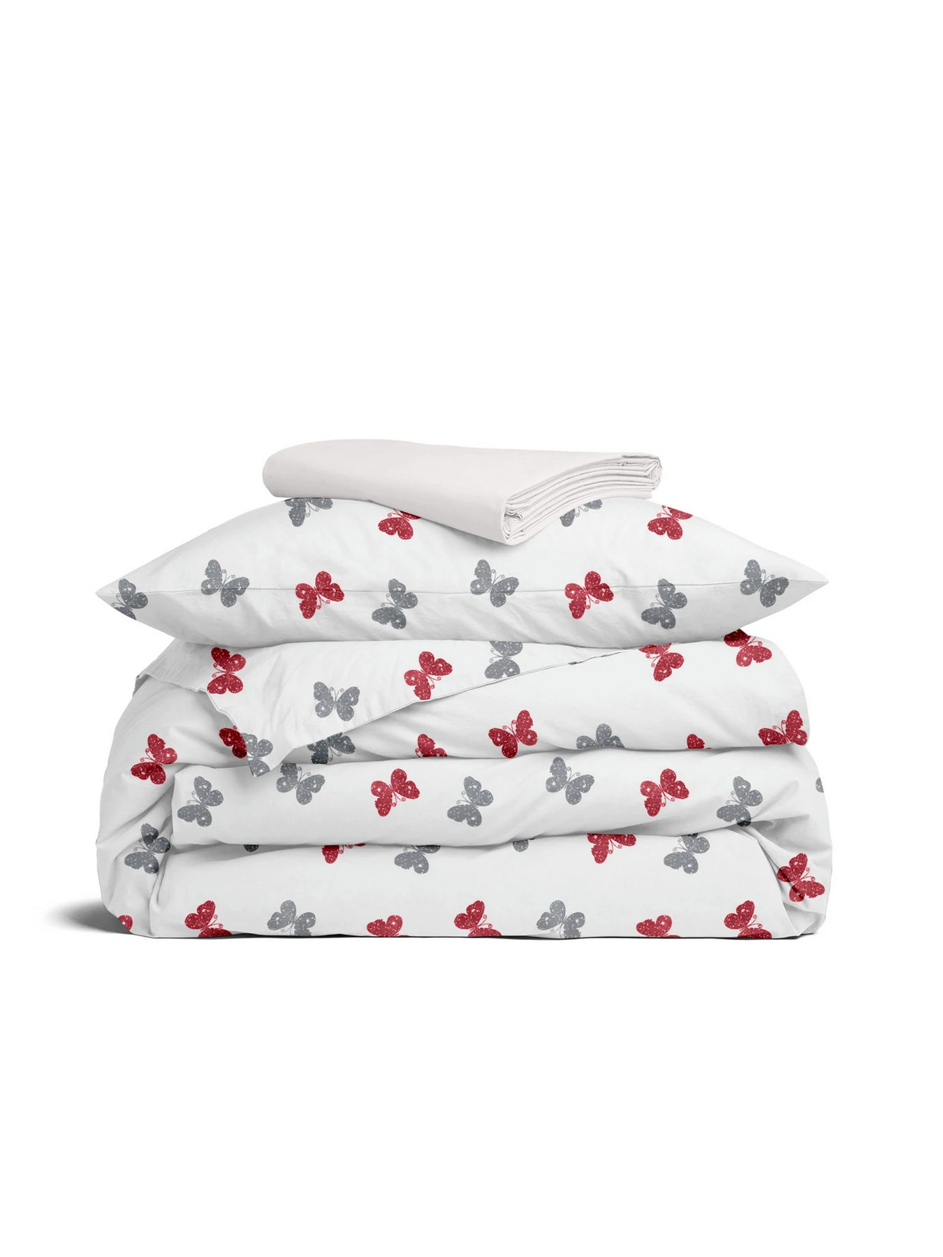 Дитяча постільна білизна в ліжечко BUTTERFLY SC10 Cosas модель ButterfliesGrayRed_30RoseLight_140 Дитяча постільна білизна в ліжечко BUTTERFLY SC10 Cosas модель ButterfliesGrayRed_30RoseLight_140 Фото