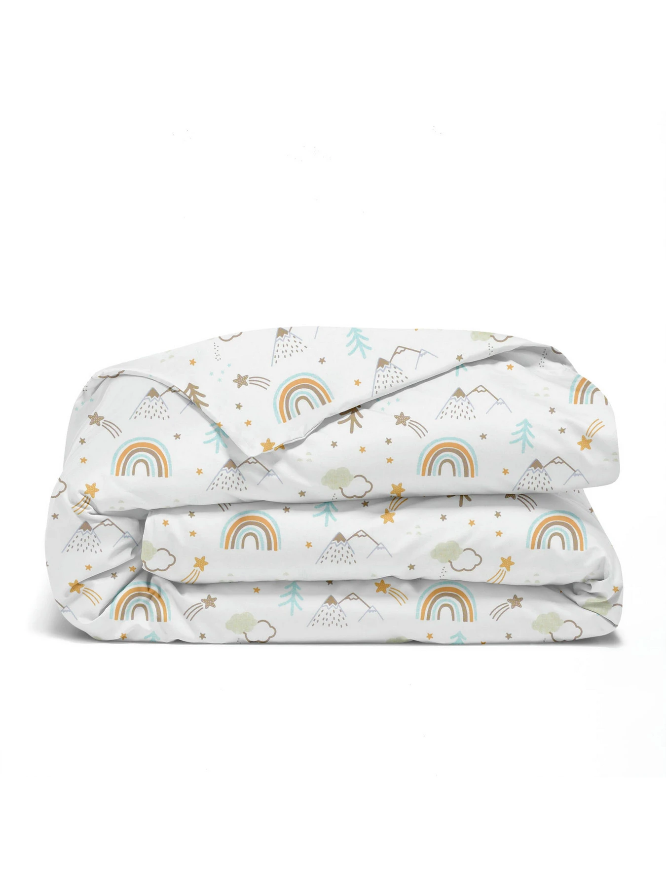Дитяча постільна білизна в ліжечко MOUNTAINS Cosas модель MountainRainbow_98Cappuccino_140 Дитяча постільна білизна в ліжечко MOUNTAINS Cosas модель MountainRainbow_98Cappuccino_140 Фото