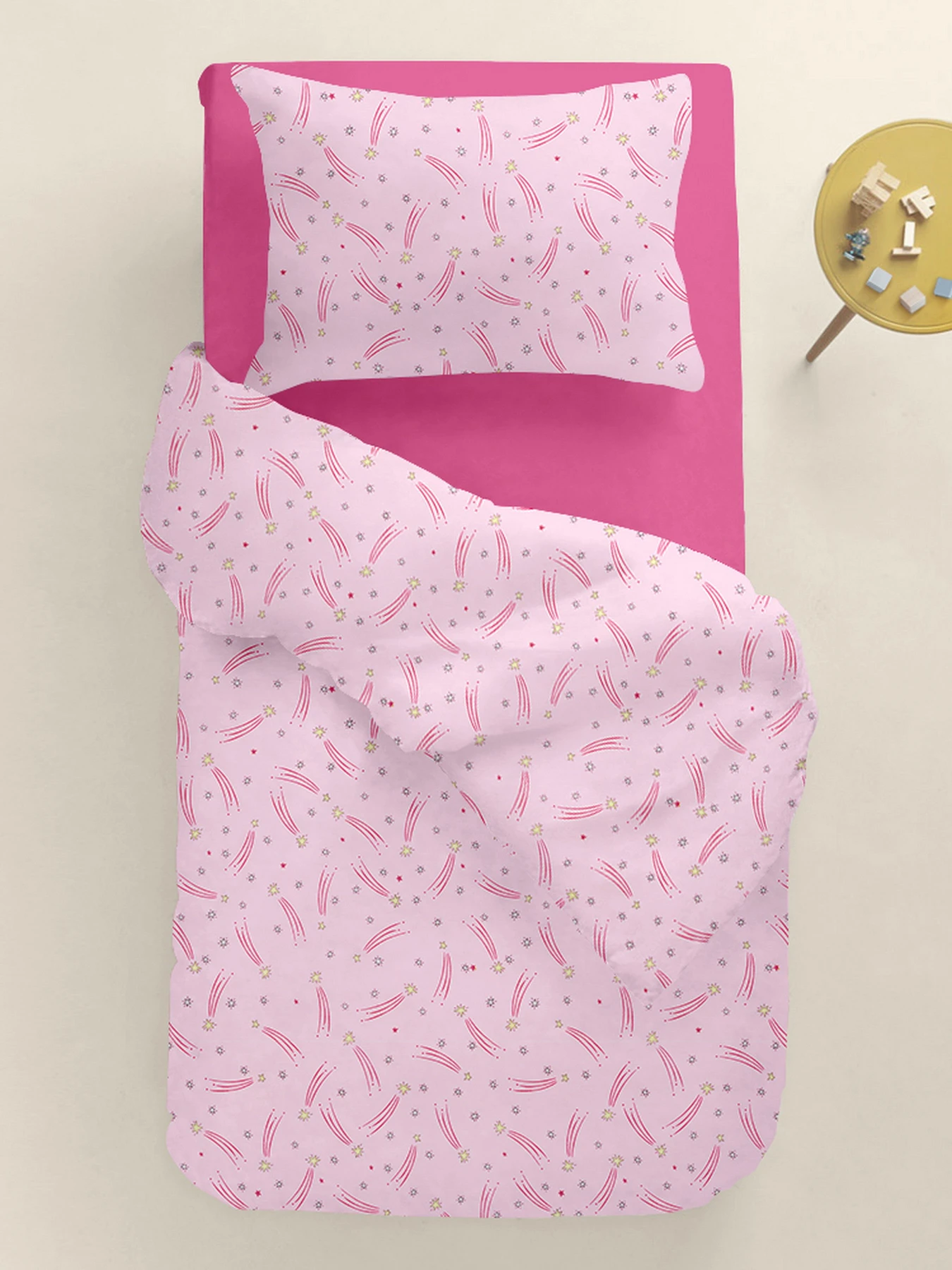 Детское постельное белье в кроватку FIREWORK Cosas модель FireworkRedYellowFuchsia_36Candy_140 Детское постельное белье в кроватку FIREWORK Cosas модель FireworkRedYellowFuchsia_36Candy_140 Фото