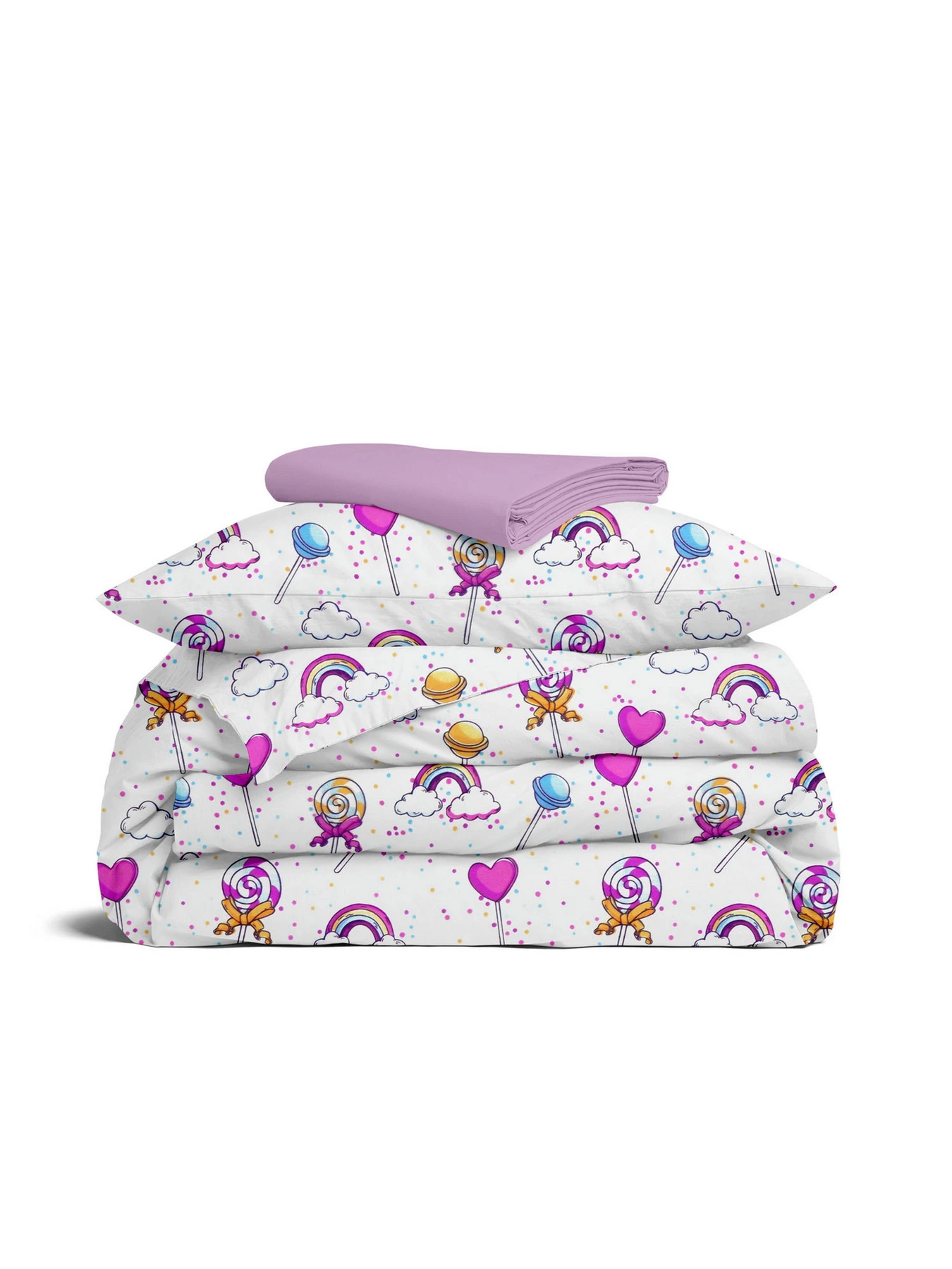 Детское постельное белье в кроватку LOLLIPOPS Cosas модель LollipopsRainbow_El80-46Camellia_140 Детское постельное белье в кроватку LOLLIPOPS Cosas модель LollipopsRainbow_El80-46Camellia_140 Фото