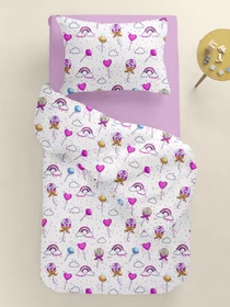 Детское постельное белье в кроватку LOLLIPOPS Cosas модель LollipopsRainbow_El80-46Camellia_140 Фото