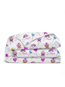 Детское постельное белье в кроватку LOLLIPOPS Cosas модель LollipopsRainbow_El80-46Camellia_140 Фото