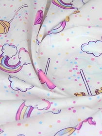 Детское постельное белье в кроватку LOLLIPOPS Cosas модель LollipopsRainbow_El80-46Camellia_140 Фото