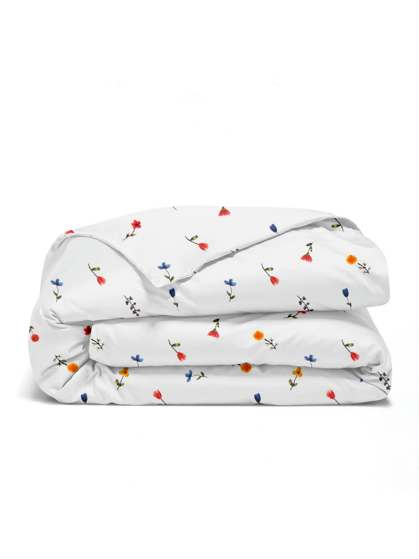 Дитяча постільна білизна фланель в ліжечко WILDFLOWER DREAMS Cosas модель Flannel_FlowersBlueRedOrange_08Summer_140 Фото