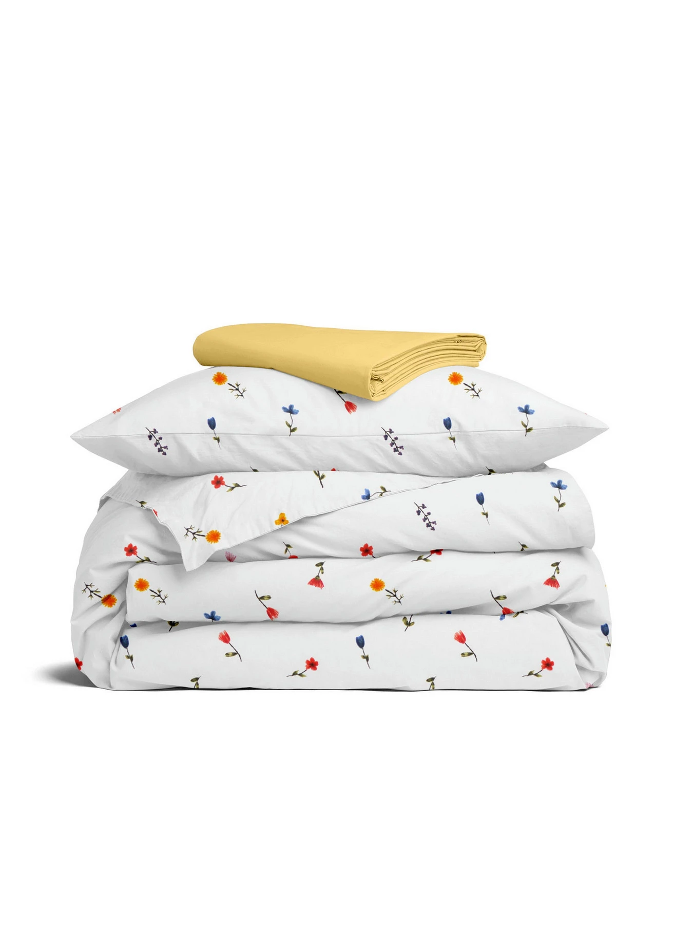Дитяча постільна білизна фланель в ліжечко WILDFLOWER DREAMS Cosas модель Flannel_FlowersBlueRedOrange_08Summer_140 Фото