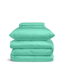 Детское постельное белье сатин в кроватку MINT Cosas модель 39Satin_Mint_Mint_140 Детское постельное белье сатин в кроватку MINT Cosas модель 39Satin_Mint_Mint_140 Фото
