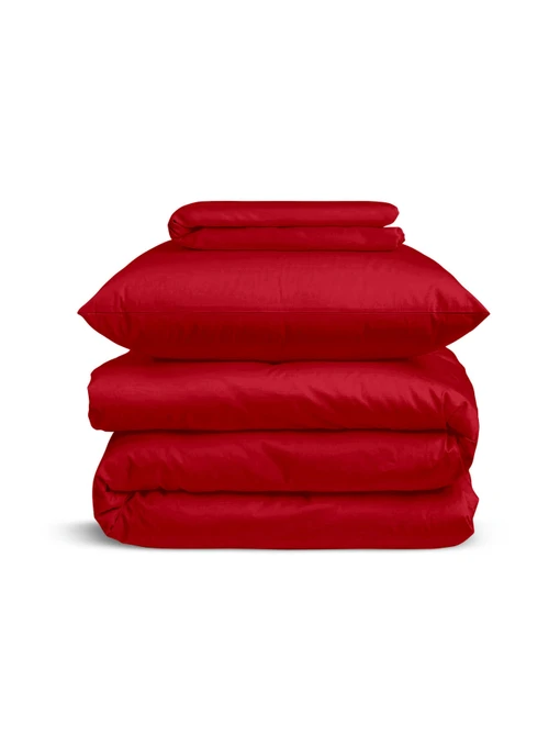 Детское постельное белье сатин в кроватку BURGUNDY Cosas модель 55Satin_Ruby_Ruby_140 Фото